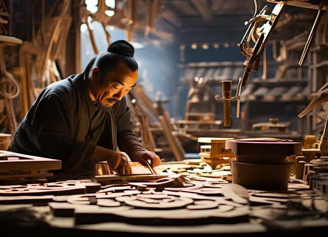 鲁班的故事ppt 鲁班的故事PPT模板免费下载