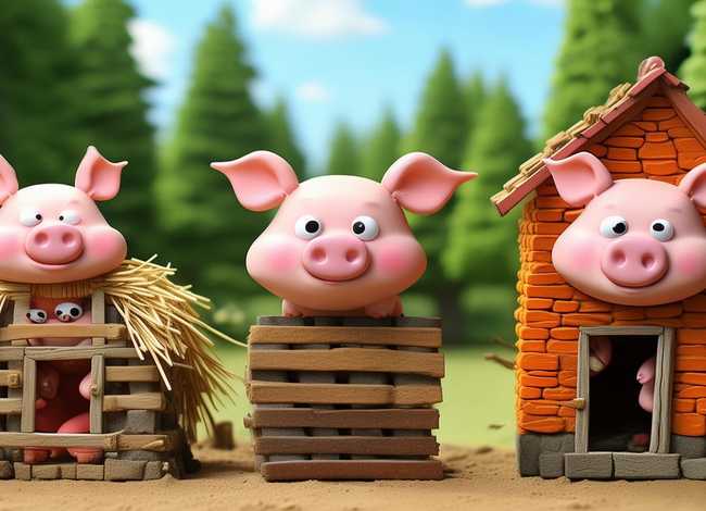 三只小猪儿童故事动画片 - 三只小猪动画片 三只小猪的故事