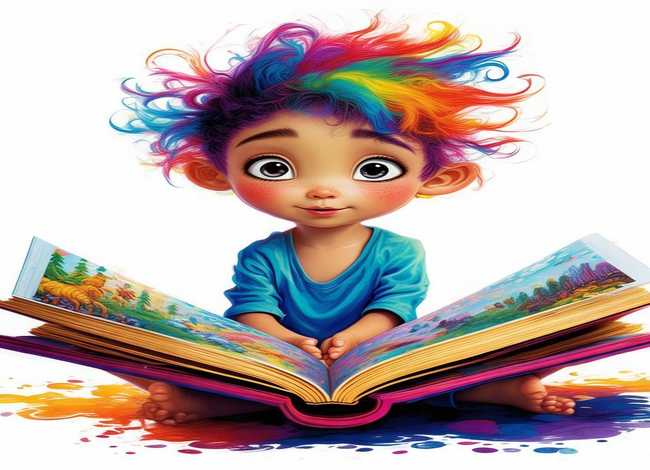 儿童看故事书简笔画（看故事书的简笔画）