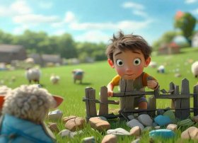 亡羊补牢寓言故事创意画幼儿、亡羊补牢的寓言故事怎么画