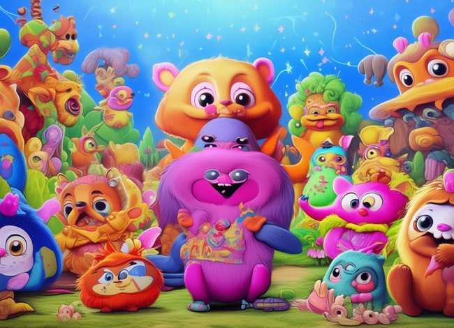 儿童动画插图，儿童动画插图图片