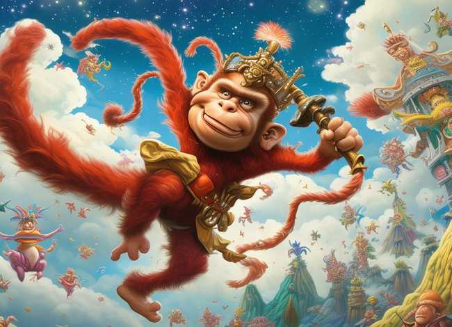 孙悟空大闹天宫故事儿童版英语（孙悟空大闹天宫英语故事60词）