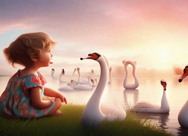 听一个关于天鹅的儿童故事 - 关于天鹅的幼儿故事
