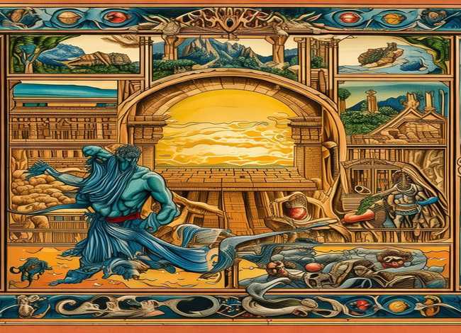 世界经典神话传说故事主题画；世界经典神话与传说故事手抄报怎么画