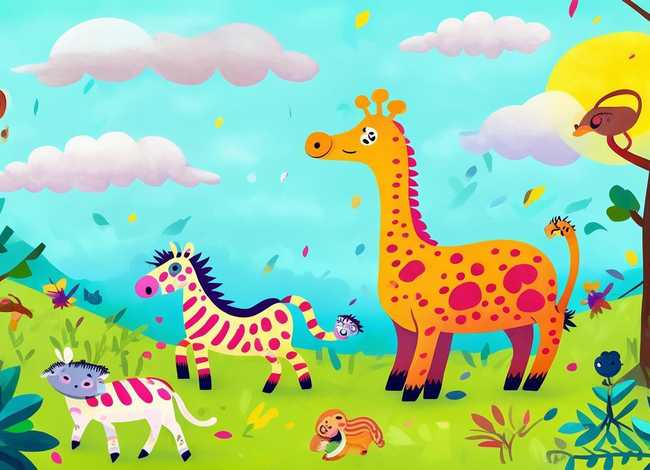 关于动物的画儿童画；关于动物的儿童画作品