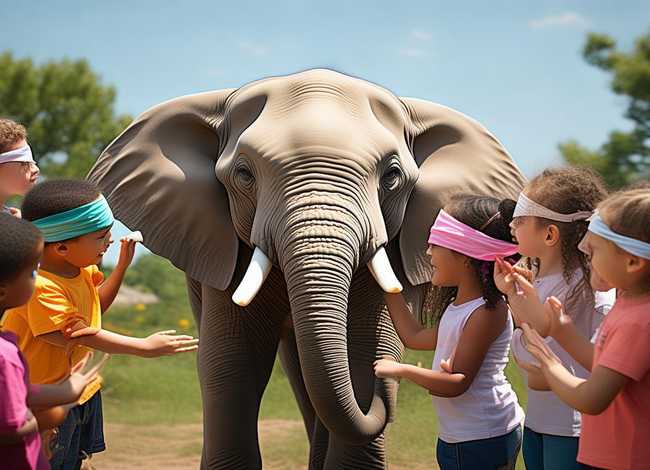 儿童故事盲人摸象英文 盲人摸象 英文故事视频