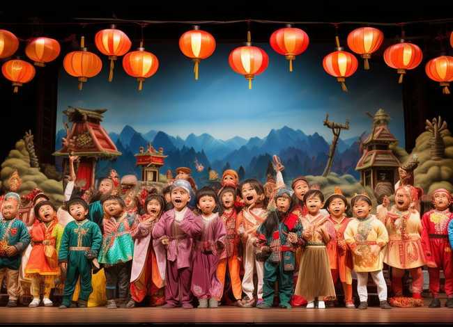 成语故事舞台剧表演儿童、成语故事戏剧表演