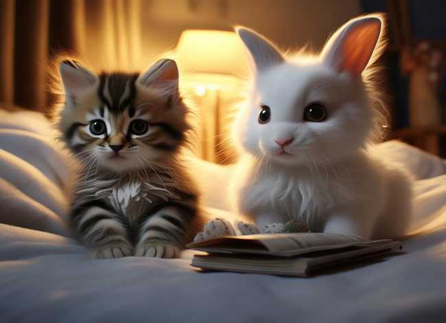 幼儿睡前故事小猫 幼儿睡前故事小猫和小兔子要独立