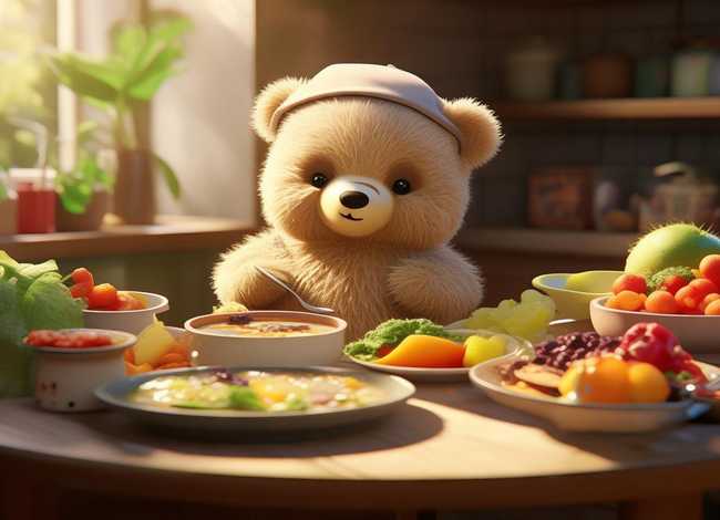 《午饭》绘本（小熊绘本《午饭》）