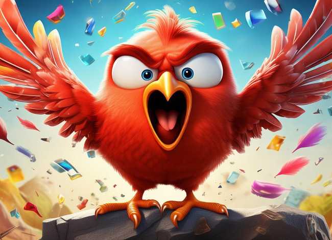 儿童愤怒图画故事短篇 - 儿童画愤怒的小鸟图片