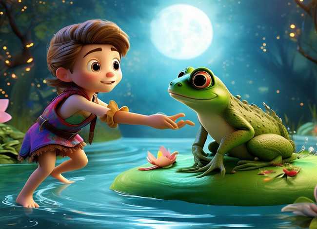 儿童故事青蛙王子童话故事；儿童童话故事青蛙王子动画视频