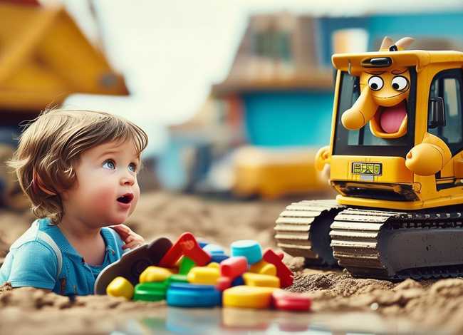 听挖掘机儿童故事 - 挖掘机的故事幼儿故事