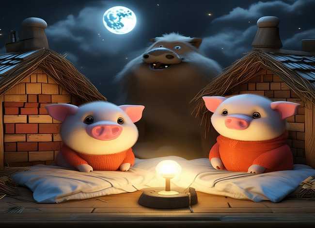 三只小猪睡前故事儿童故事，三只小猪的睡前故事在线收听
