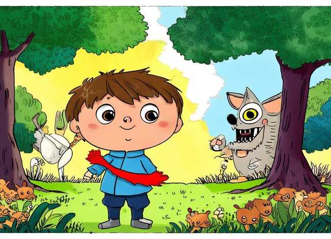 儿童故事狼来了ppt，狼来了的故事幼儿课件