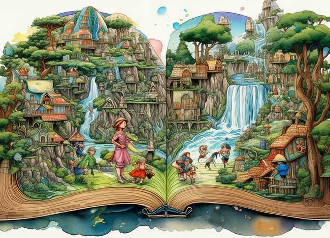 水彩故事连环画复杂、水彩故事连环画复杂图片