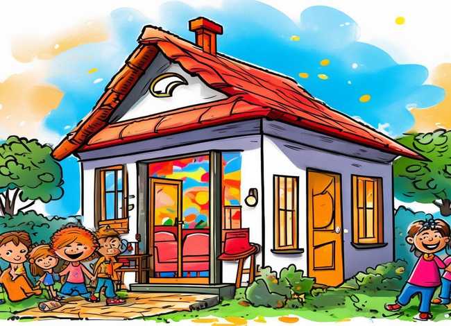 关于家的儿童画、关于家的儿童画怎么画