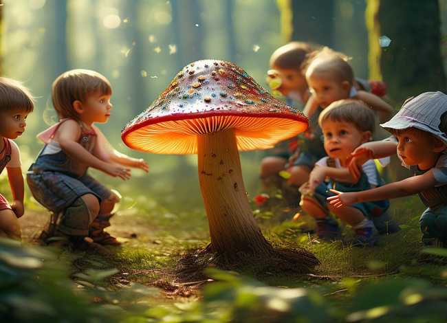 蘑菇幼儿园的故事、幼儿园探索蘑菇的秘密故事