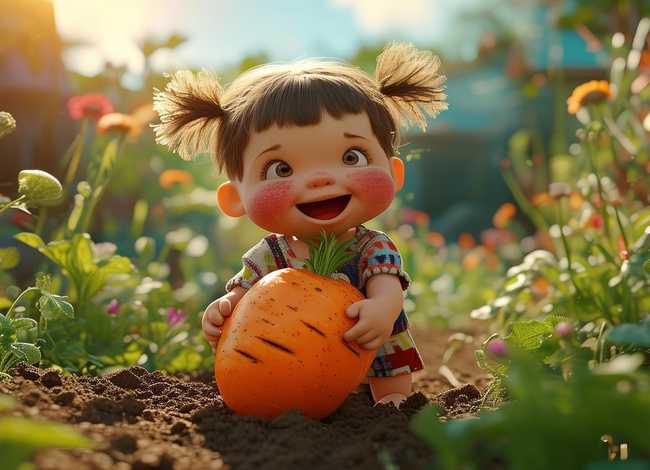 拔萝卜儿童故事图画,拔萝卜幼儿故事图片 拔萝卜儿童故事图画,拔萝卜幼儿故事图片