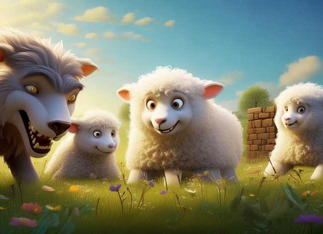 儿童故事三只小羊羔 - 儿歌三只小羊的故事视频