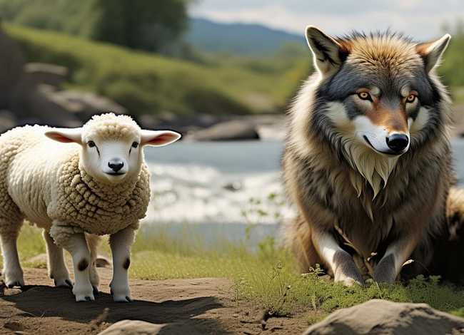 狼和小羊的故事；狼和小羊的故事文字版
