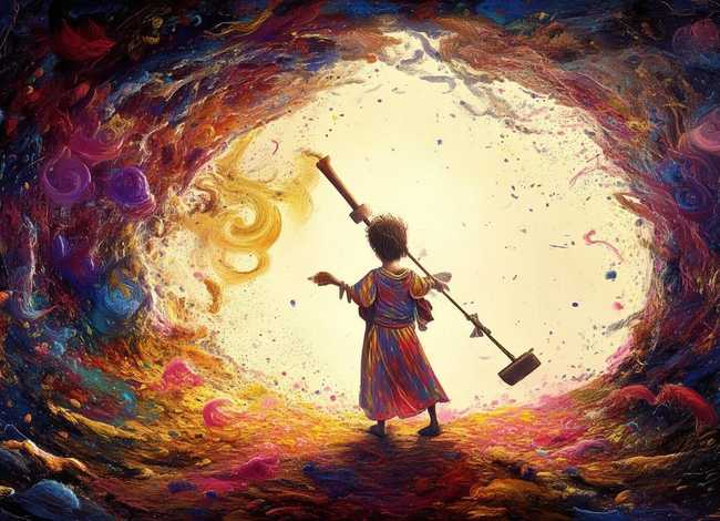 盘古开天地的故事儿童版的 盘古开天地的故事小视频