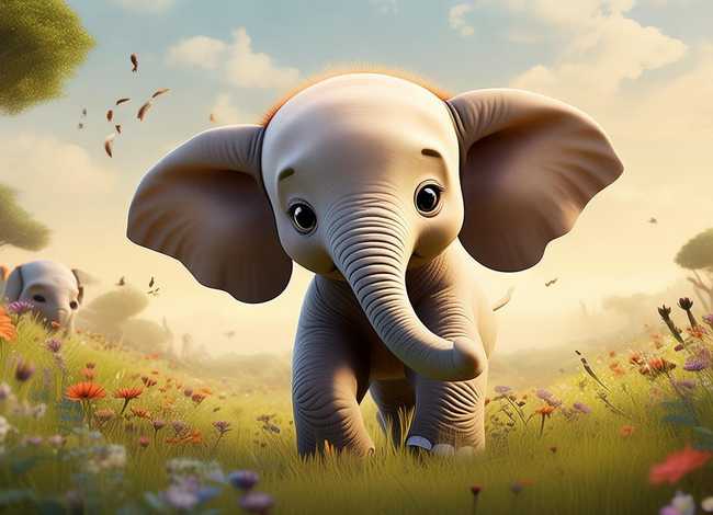 大象幼儿故事文字（大象幼儿故事文字图片）