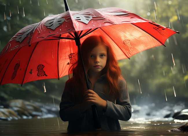 雨伞的故事 - 雨伞的故事看图写话