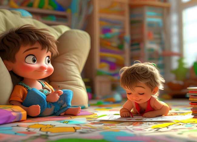 儿童听故事绘画故事、幼儿听故事画画范文