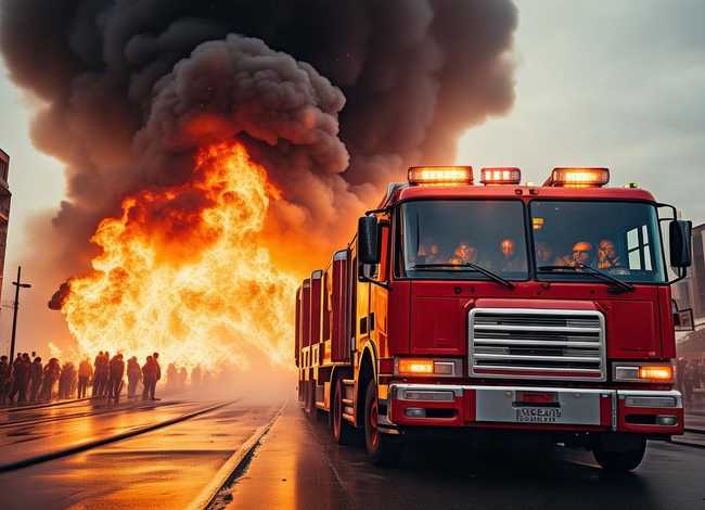 着火了消防车救火的故事 消防车救火的故事文字