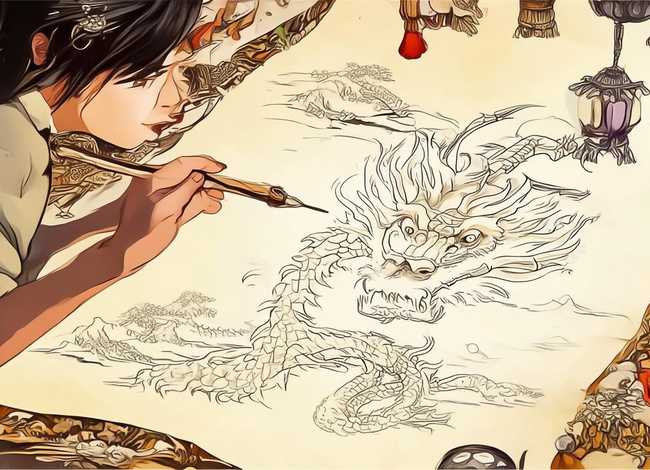 画龙点睛成语故事小报图画；画龙点睛成语故事小报图画大全