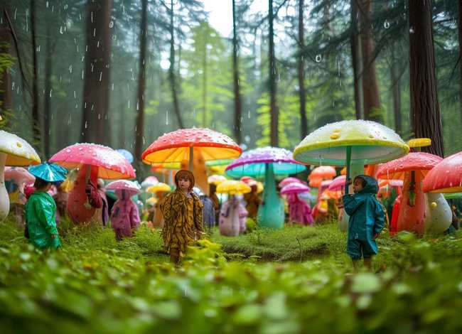 儿童故事蘑菇雨伞 蘑菇雨伞小班语言故事教案