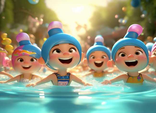 儿童故事游泳课 - 幼儿学游泳的故事