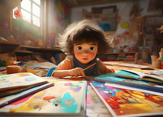 小朋友学画画的故事、小朋友学画画的故事大全