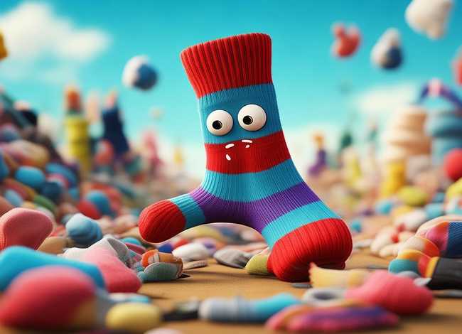 袜子故事绘本 - 绘本故事袜子怪找袜子