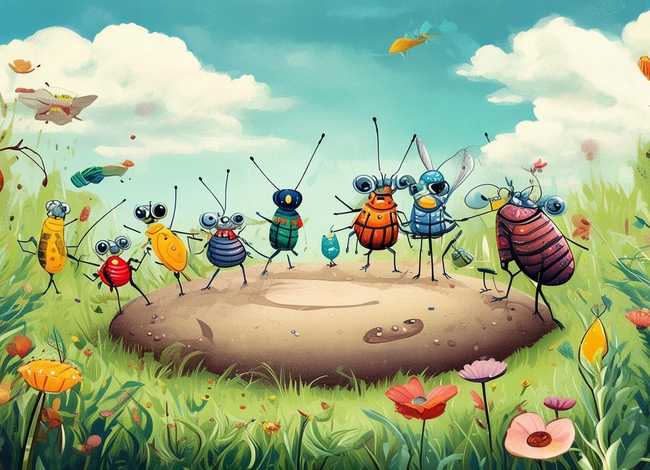 昆虫的故事儿童画 - 昆虫的故事幼儿 昆虫的故事儿童画 - 昆虫的故事幼儿