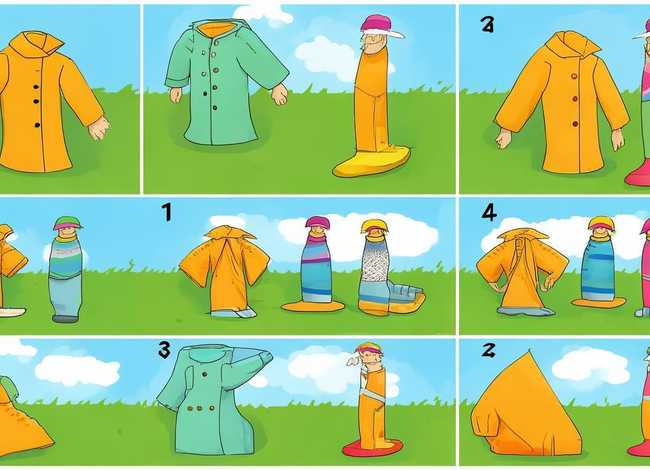 折儿童雨衣的正确方法；折儿童雨衣的正确方法图片