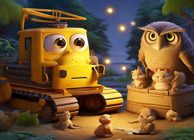 挖掘机多多的故事；挖掘机多多的故事睡前故事