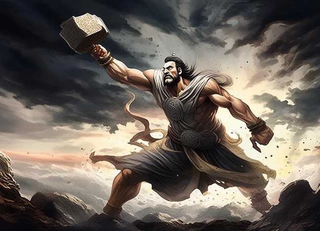 盘古开天地的故事原文、盘古开天地的故事原文图片