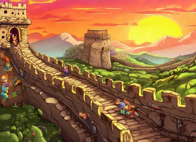 万里长城的故事传说儿童动画；万里长城的传说故事简介