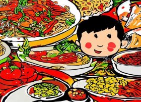 川菜儿童画、川菜简笔画图片大全步骤