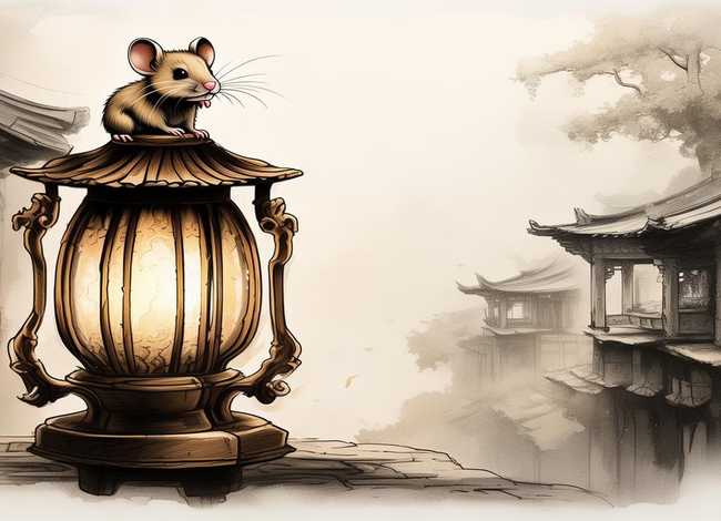 水墨画故事；水墨画故事小老鼠上灯台