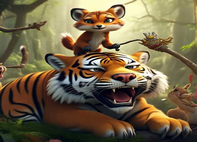 狐假虎威的儿童故事；狐假虎威的小故事视频