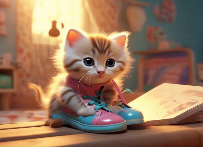 儿童故事小猫咪穿鞋子；小猫咪穿鞋子故事阅读