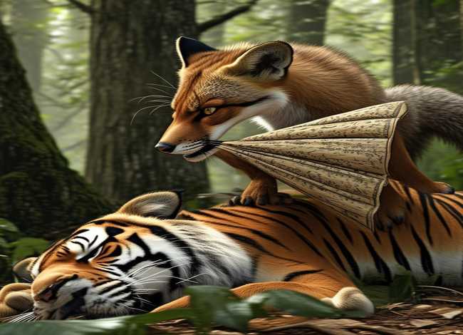 狐假虎威故事简单；狐假虎威的故事简单