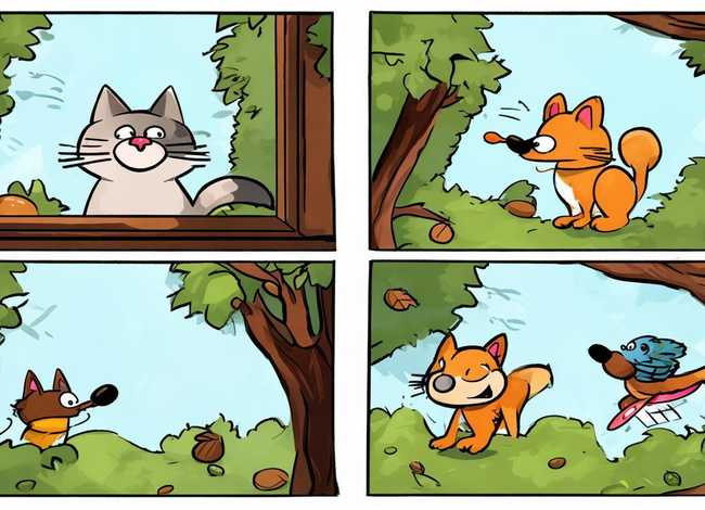 四格绘画 故事（四格绘画 故事图片）