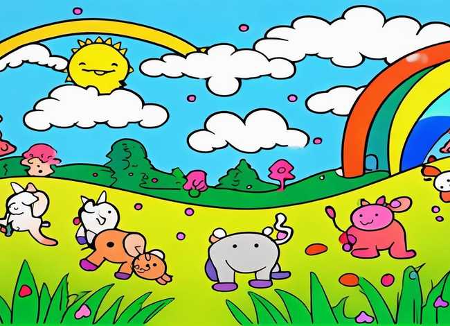 儿童涂色大全简单漂亮，儿童涂色大全简单漂亮图片