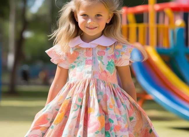 90年代儿童裙，90年代儿童连衣裙