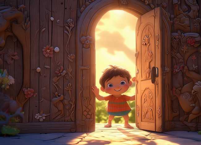 儿童故事敲门、儿童故事敲门声