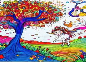 儿童线描画作品图片 儿童线描画作品图片初中