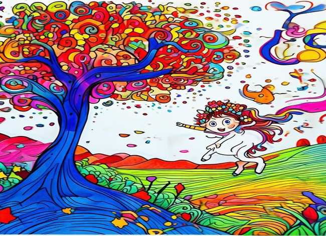 儿童线描画作品图片 儿童线描画作品图片初中